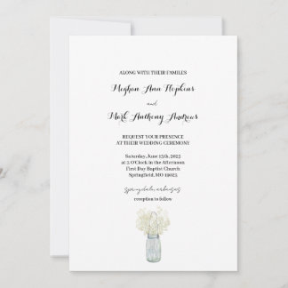 Boho Country Chic Wedding Invitation