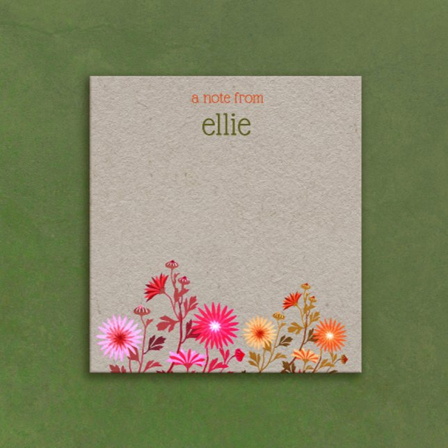 Boho Country Floral Kraft Notepad (Creator Uploaded)