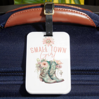 Boho Country Small Town Girl Luggage Tag