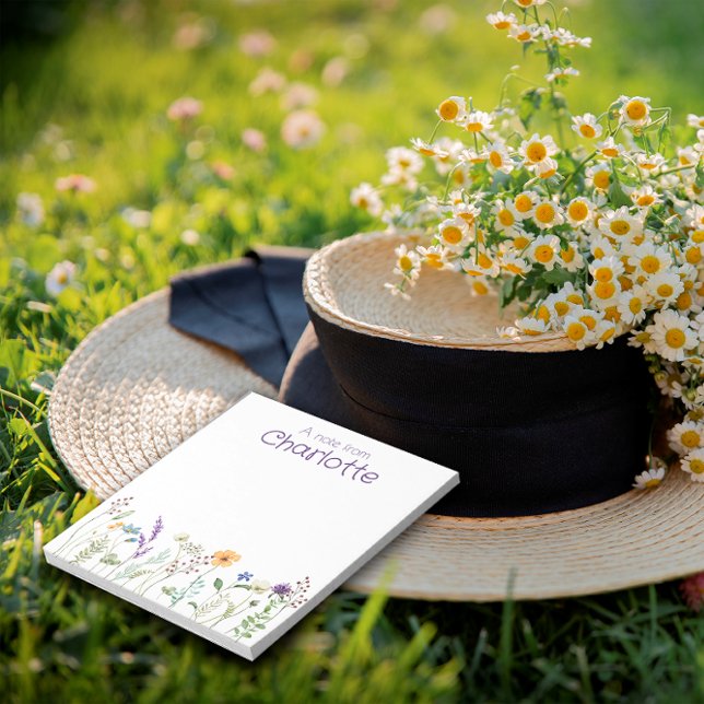 Boho Country wildflower watercolor  Notepad (Creator Uploaded)