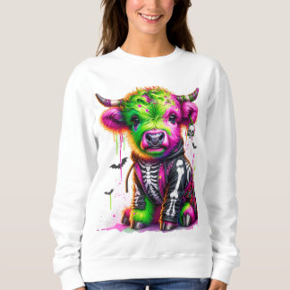 Boho cow Halloween Sweatshirt