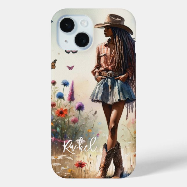 Boho Cowgirl Personalised  Case-Mate iPhone Case (Back)