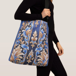 Boho Cowgirl Western Floral Damask Crossbody Bag