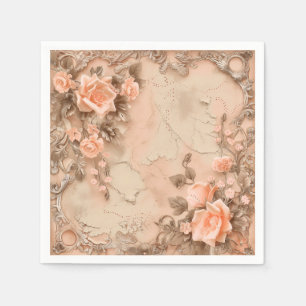 Boho Cowgirl Western Floral Wedding Napkins