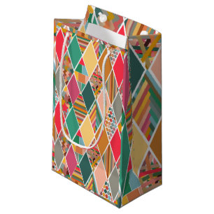 Boho Crazy Quilt Small Gift Bag