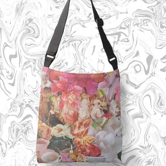 Boho cross body bag with floral ladies (Creator Uploaded)