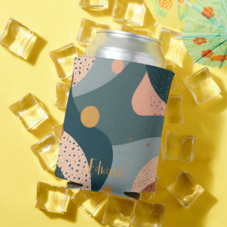 Boho Custom Name Can Cooler