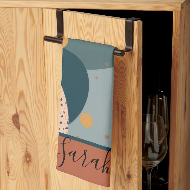 Boho Custom Name Tea Towel (Thirds Fold)