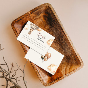 Boho Cute Bear Baby Name Suggestion Card