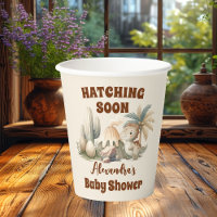 Boho Cute Hatching Soon Dinosaur Baby Shower