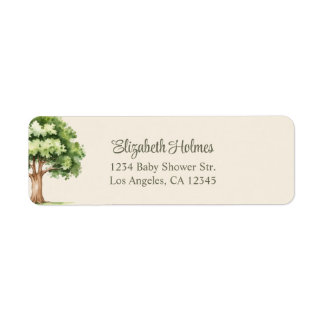 Boho Cute Woodland Animals Baby Shower Address