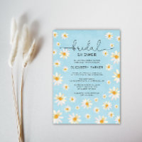 Boho Daisies Watercolor Bridal Shower Party