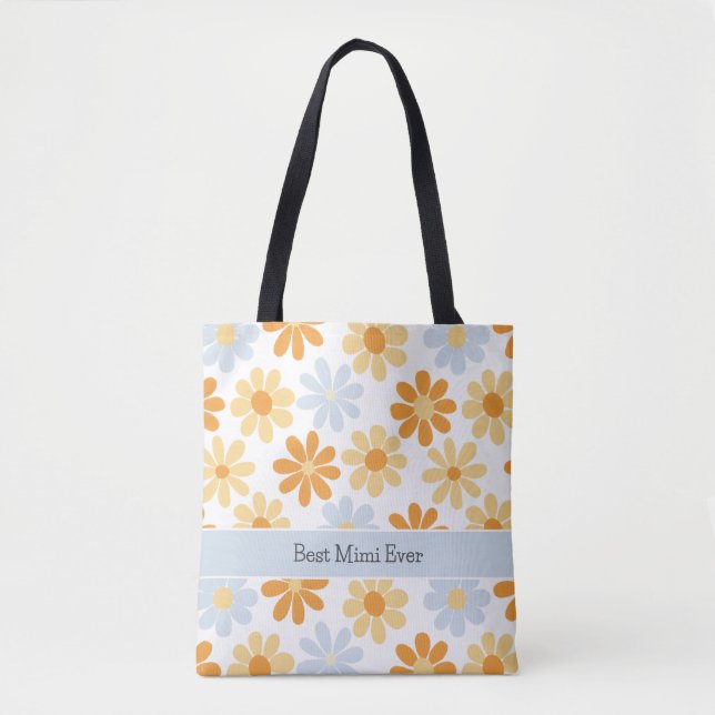Boho Daisy Best Mimi Ever  Tote Bag (Front)