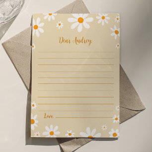 Boho Daisy Bitrhday Note Time Capsule Card