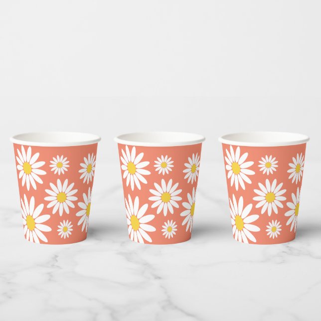 Boho Daisy Paper Cups (Multi)