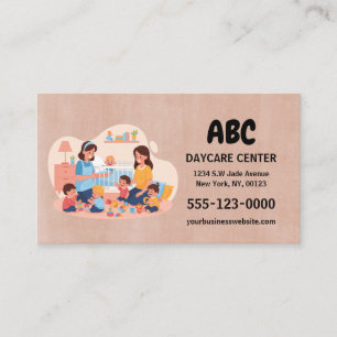 Boho Daycare Business Card