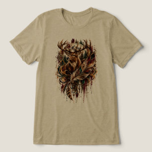 Boho Deer, Dreaming of Deer Tri-Blend Shirt