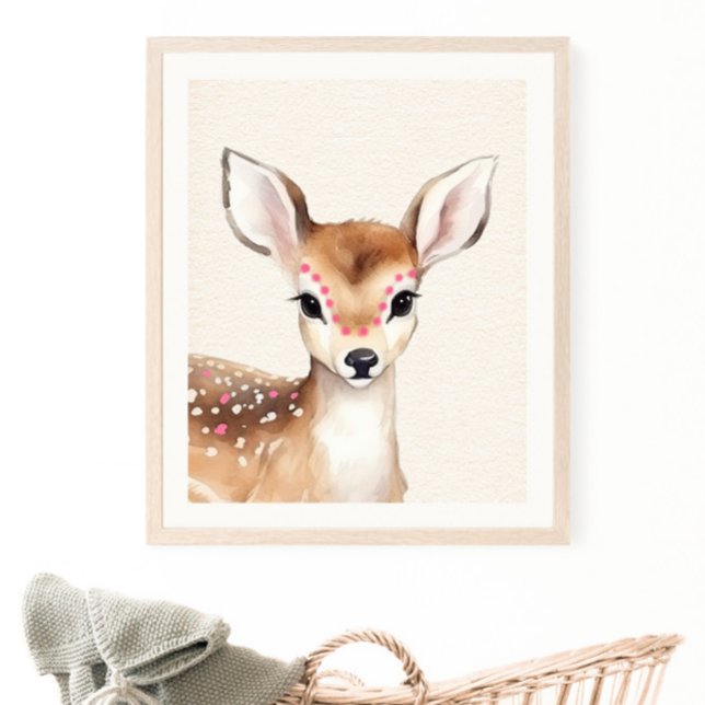 Boho Deer Nursery Poster (Creator Uploaded)