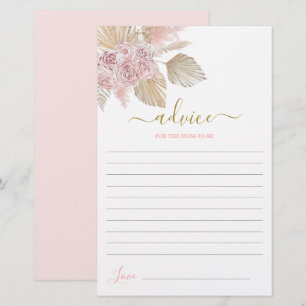 Boho Desert Advice for the Mum To Be card