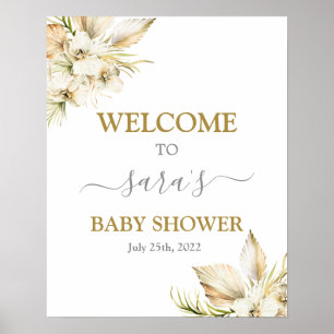 Boho Desert Baby Shower Girl Welcome sign