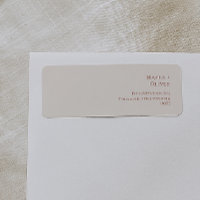 Boho Desert | Beige Return Address Label