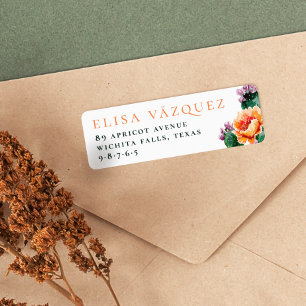 Boho Desert Cactus & Flowers Return Address