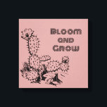 Boho Desert Cactus Wall Art Pink<br><div class="desc">Bring warmth and inspiration into your space with this boho desert-inspired wall art. Featuring a minimalist cactus and rose illustration paired with the uplifting “Bloom and Grow” quote, this design blends soft pink tones with bold black line work for a modern, stylish look. Perfect for creating a calm, aesthetic atmosphere,...</div>