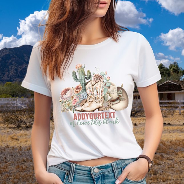 Boho desert cowgirl cowboy boots cowboy hat T-Shirt (Boho desert cowgirl cowboy boots cowboy hat T-Shirt)