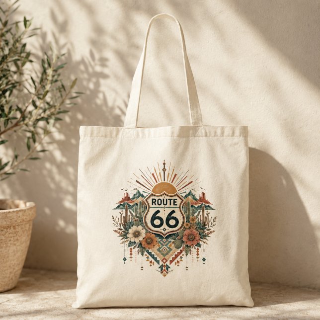 Boho Desert Floral Roadside Carryall Tote Bag (Creator Uploaded)