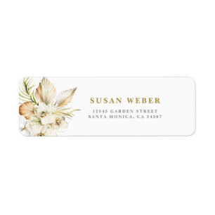 Boho Desert invitation Label