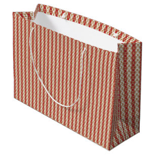 Boho Desert Stripe Pattern Design Large Gift Bag