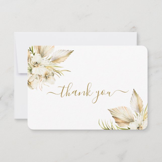 Boho Desert thank you card (Front)
