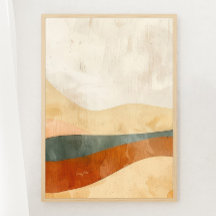 Boho Desert Tranquil Print 2 of 3 Poster