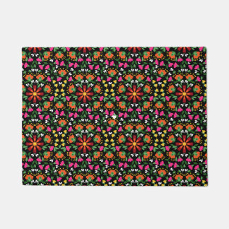 Boho Design Bold Colour Floral Doormat