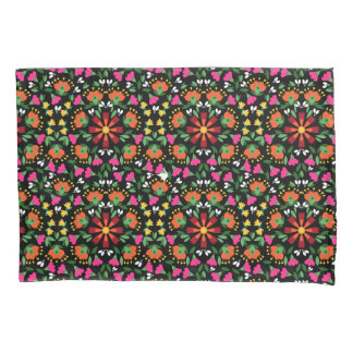 Boho Design Bold Colour Floral Pillowcase