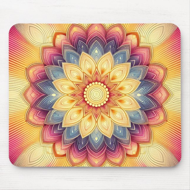 Boho Desk  Mouse Pad (Front)