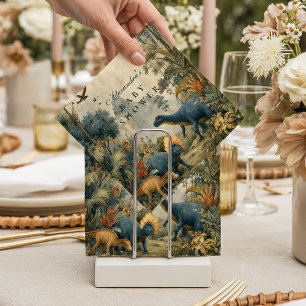 Boho Dino Baby Shower Napkin