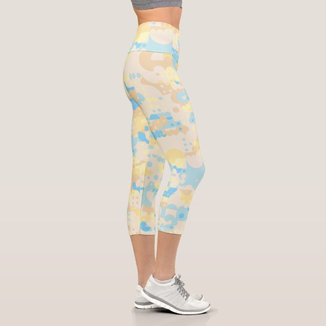 Boho Dot Pattern  Capri Leggings (Right)