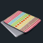 Boho Dots Electronics Bag<br><div class="desc">An electronics bag featuring rows of polka dots in various sizes and boho inspired shades of pink, blue, green, orange, yellow, and burgundy.</div>