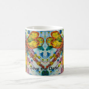 Boho Dragonfly Save the date Mug