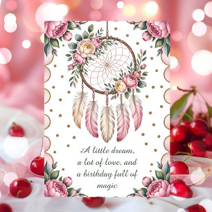 Boho Dream Birthday Greeting Card