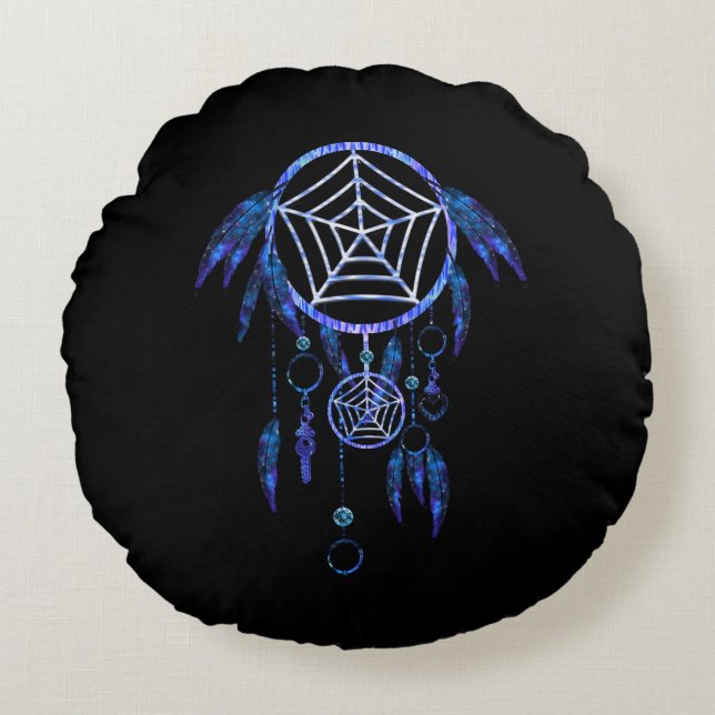 Boho Dream Catcher Round Cushion (Front)