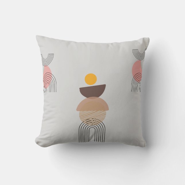 "Boho Dream Square Pillow - Artistic Home Accent (Front)