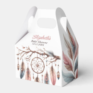 Boho Dreamcatcher Custom Script Name Baby Shower Favour Box