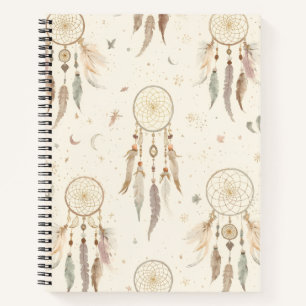 Boho Dreamcatcher Journal   Ethereal Feathers