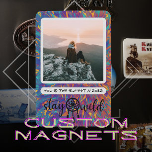 Boho Dreamcatcher Stay Wild Photo Magnet