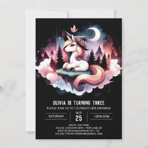 Boho Dreamy Horse Birthday Invitation