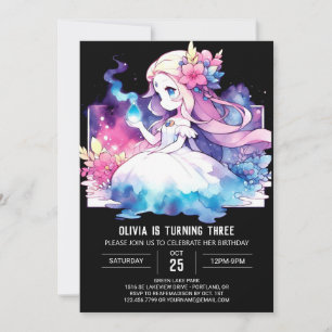 Boho Dreamy Princess Birthday Invitation