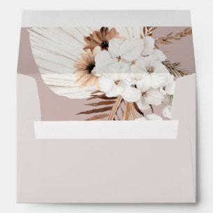 Boho Dried Palm Leaves Envelope