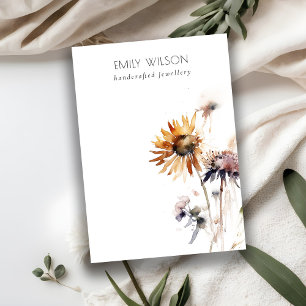 Boho Dry Wildflower Blank Jewellery Display Templa Business Card